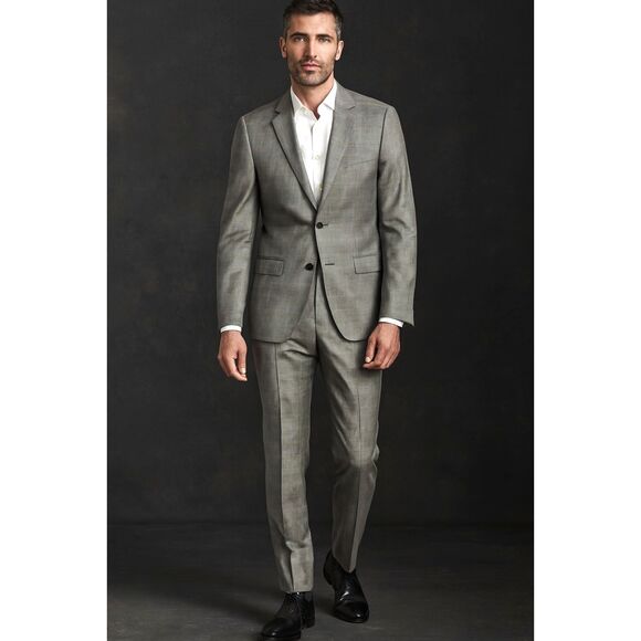 GIOVANNI Ermenegildo Zegna Gray Wool Suit Blazer Sports Coat PantsMens Size XL